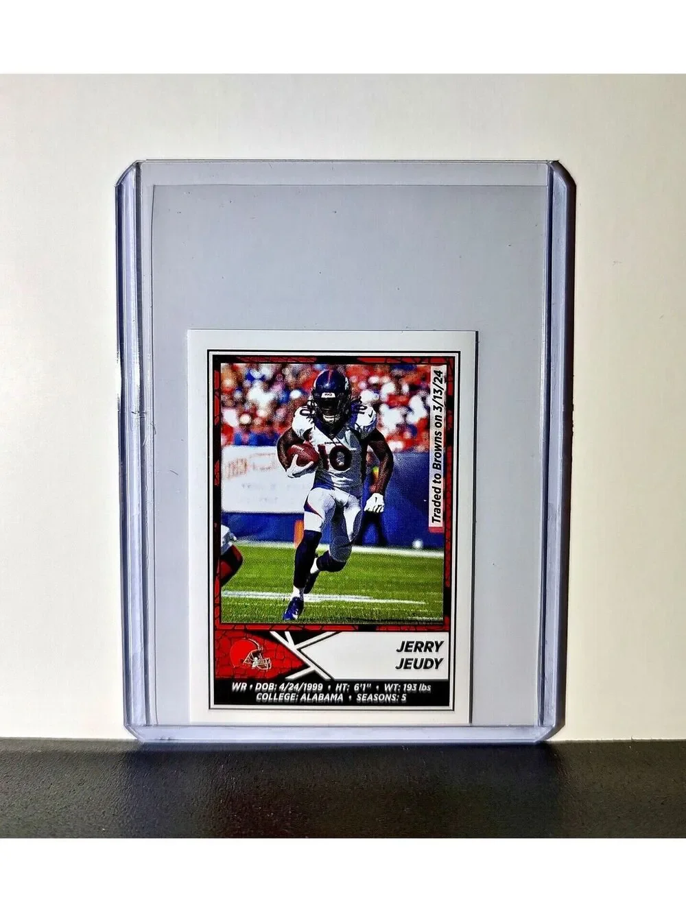 Jerry Jeudy 2024 Panini NFL Sticker #143 Cleveland Browns